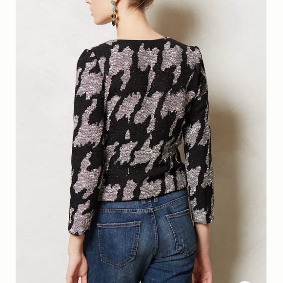 Anthropologie Houndstooth Jacket - Picture 4 of 15